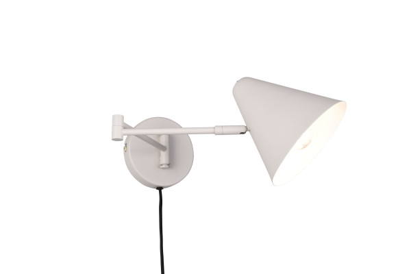 Wandleuchte COSIMA in grau aus Metall