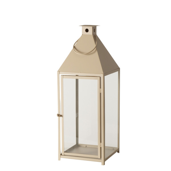 Laterne ANGELO in beige aus Eisen