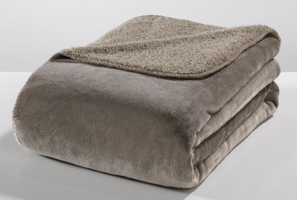 Schaffelldecke taupe