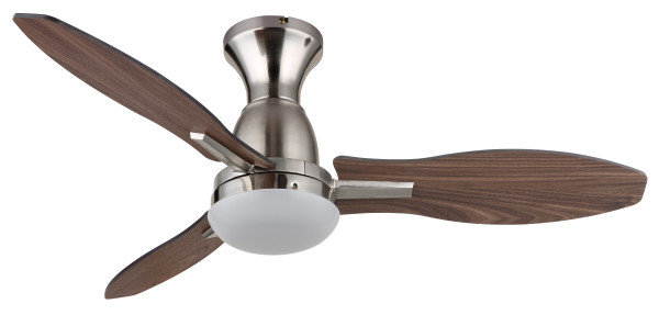 Deckenventilator GALE in Nickel aus Metall