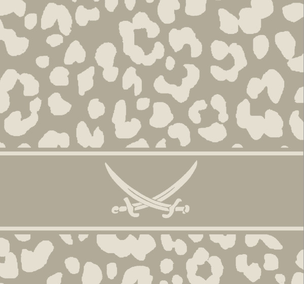 Badematte SANSIBAR LEO in taupe aus Polyacryl