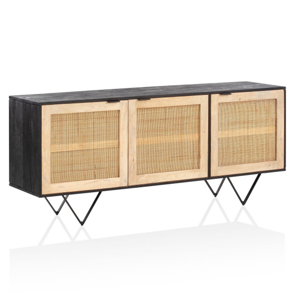 Sideboard in schwarz aus Holz