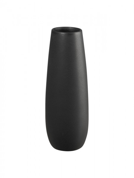 Vase EASE in schwarz aus Steingut