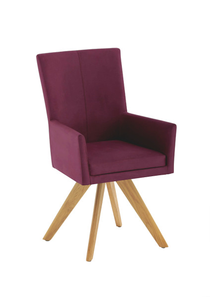 Polsterstuhl COLORADO in  Nirvana rot