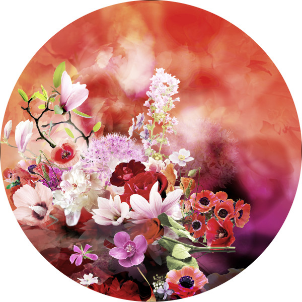 Glasbild BAROQUE FLOWERMIX IV