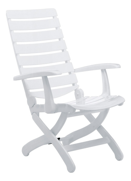 Gartenstuhl KETTLER TIFFANY in weiß aus Kunststoff