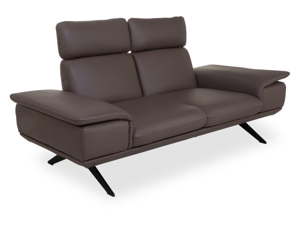 Sofa KOINOR ELEMENTS in braungrau aus Leder
