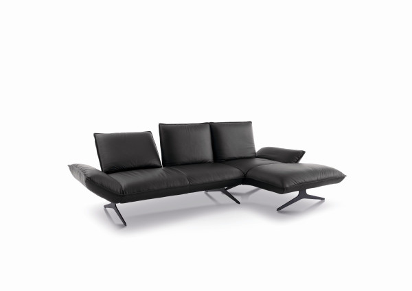 Polsterecke KOINOR BUDDY in Metall aus Leder