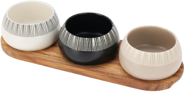 Servierschalen-Set aus Steinzeug