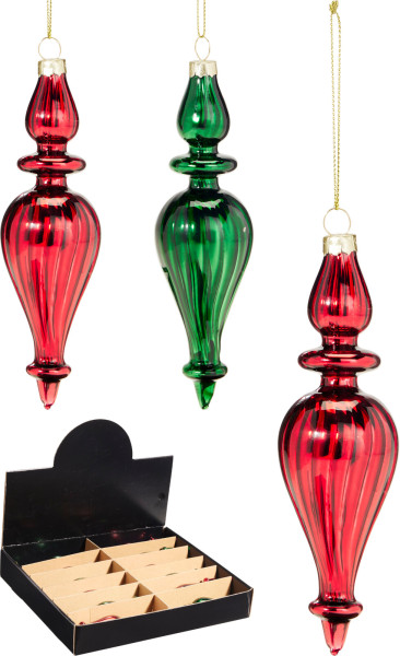 Weihnachtskugel ORNAMENT BOROSILIKAT aus Glas
