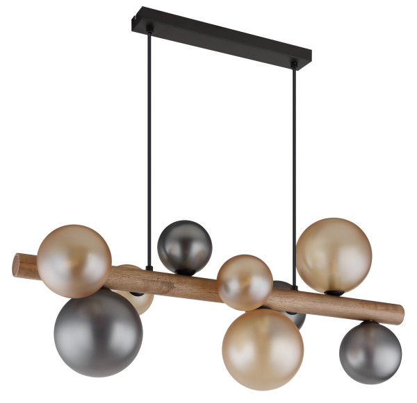 Hängeleuchte RIHA in schwarz aus Metall