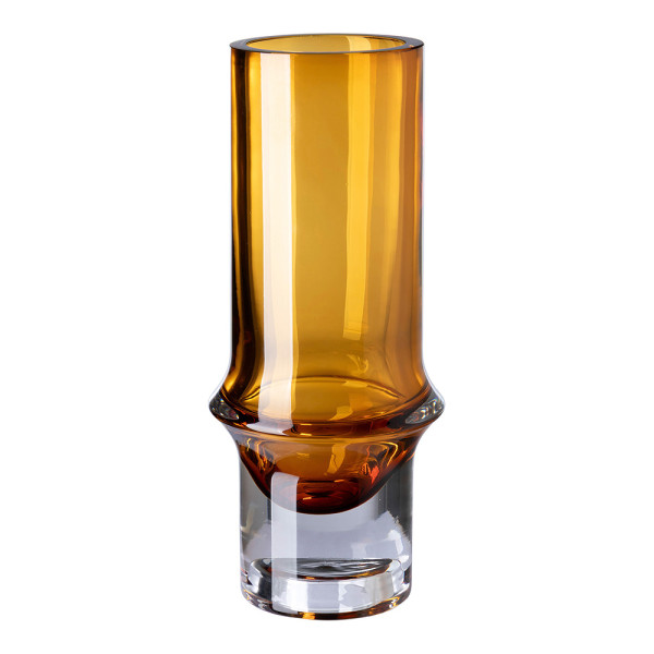 Vase GLENDA in amber aus Glas