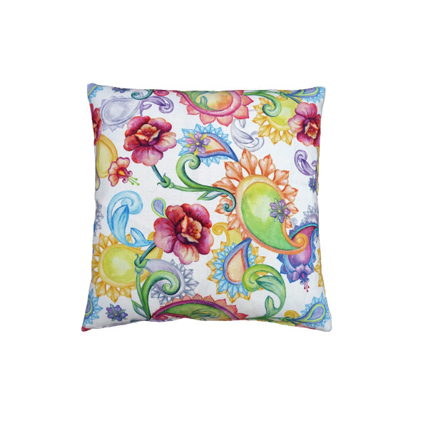 Kissenhülle PARADISO in rot aus Baumwolle