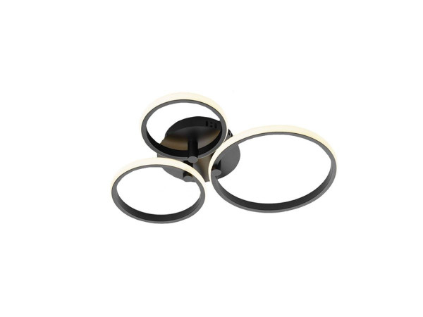 Deckenleuchte CIRCLES in schwarz aus Metall