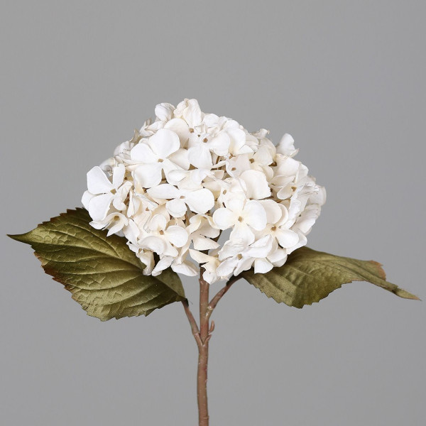 Kunstblume HORTENSIE in weiß aus Kunststoff