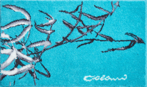 Badematte Colani 23 in türkis aus Polyacryl