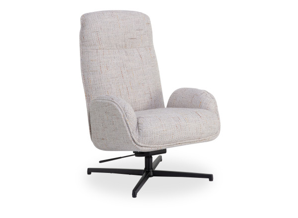 Sessel ROLF BENZ JOSS in Seidengrau aus Stoff