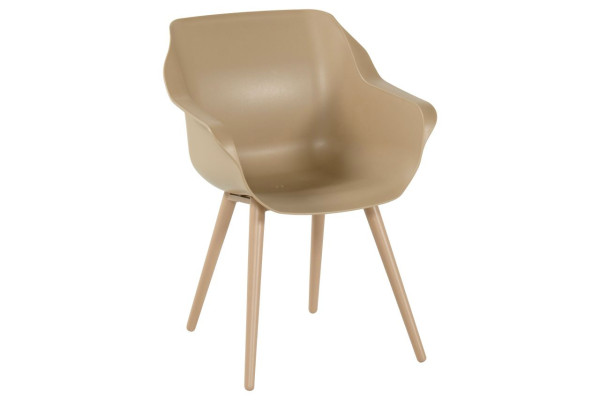 Gartenstuhl SOPHIE in braun aus Kunststoff