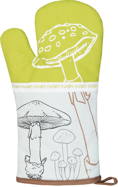 Ofenhandschuh FUNGHI in bunt aus Mischgewebe