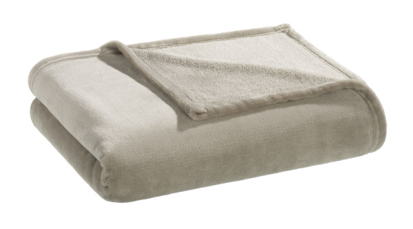 Plaid Flanell BRANDON taupe in taupe aus Polyester