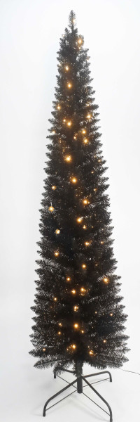 Tannenbaum LED SLIM in schwarz aus Kunststoff
