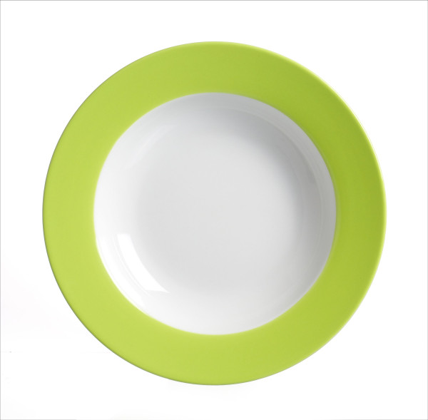 Suppenteller Doppio grün (D 22 cm)