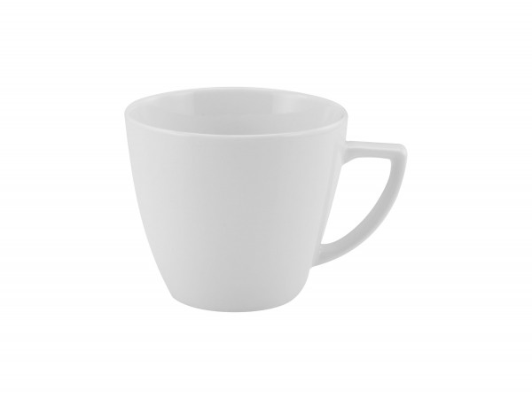 Kaffeeobertasse HOME in weiß aus Porzellan