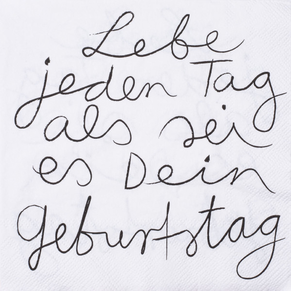 Servietten LEBE JEDEN TAB ALS
