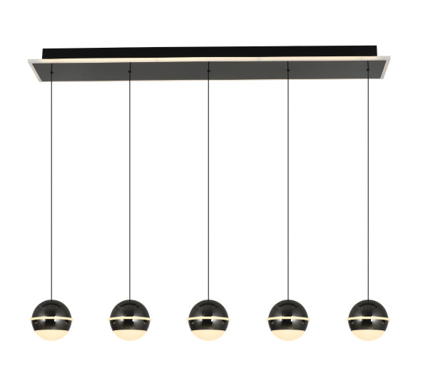 Pendelleuchte BIARRITZ in schwarz aus Metall