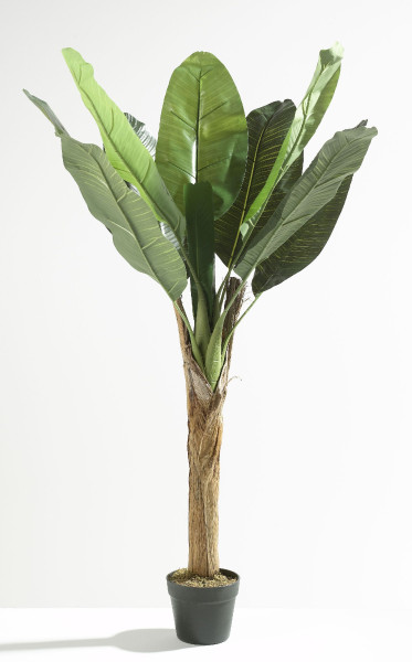 Kunstpflanze Bananenbaum in grün