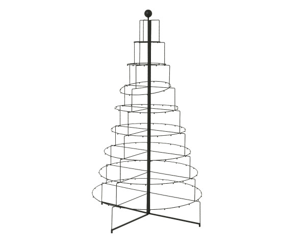Weihnachtsbaum in schwarz aus Eisen