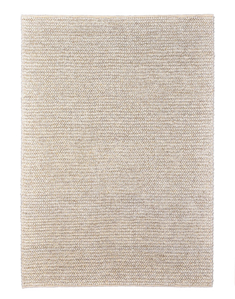 Teppich HELSINKI in beige aus Schurwolle