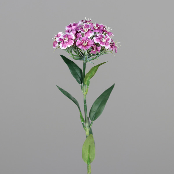 Kunstblume DIANTHUS in lila aus Kunststoff