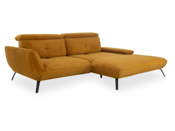 Polsterecke LORDANO in Mustard aus Stoff