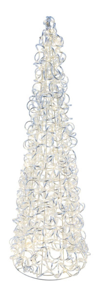 Pyramide LED in silberfarben aus Aluminium