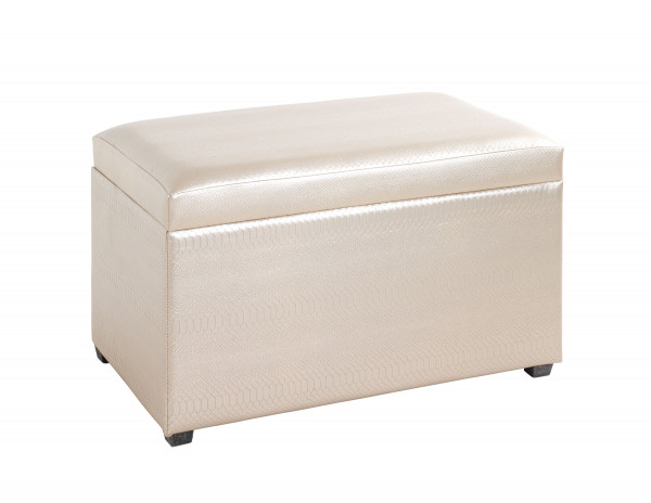 Sitztruhe in goldfarben aus MDF