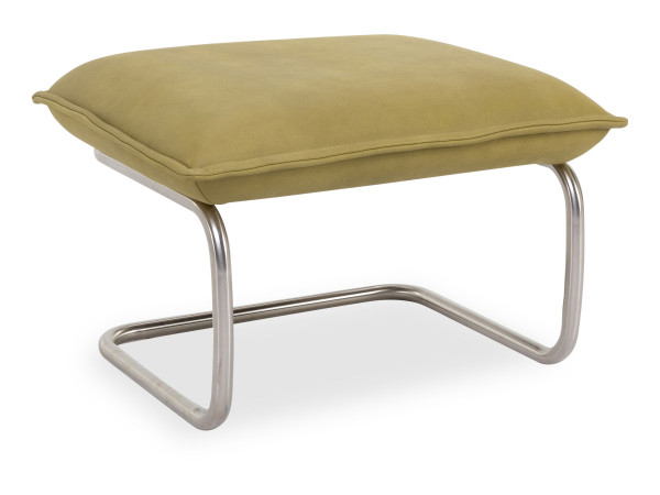 Hocker KOINOR Jody in grün aus Leder