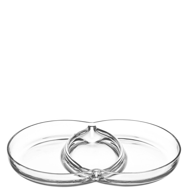 Glasschale LEONARDO SEZIONE in klar aus Glas