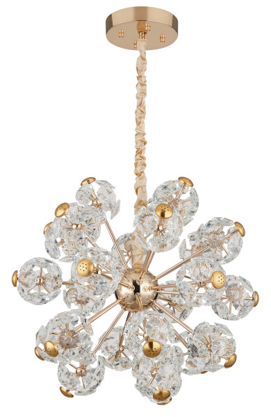 Hängeleuchte FLORIELLA in goldfarben aus Metall