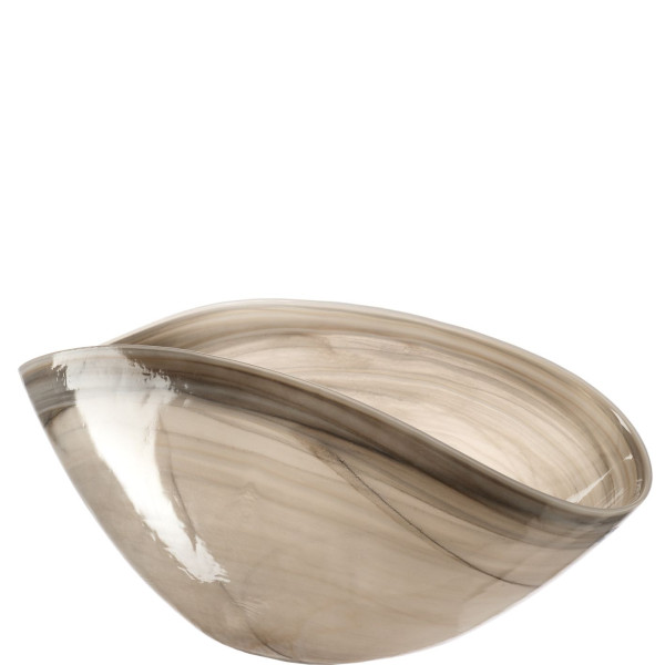 Schale LEONARDO ALABASTRO in beige aus Glas