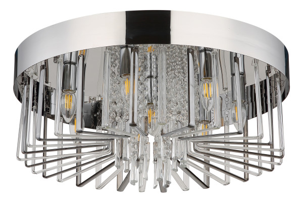 Deckenleuchte KIRINA in verchromt aus Metall