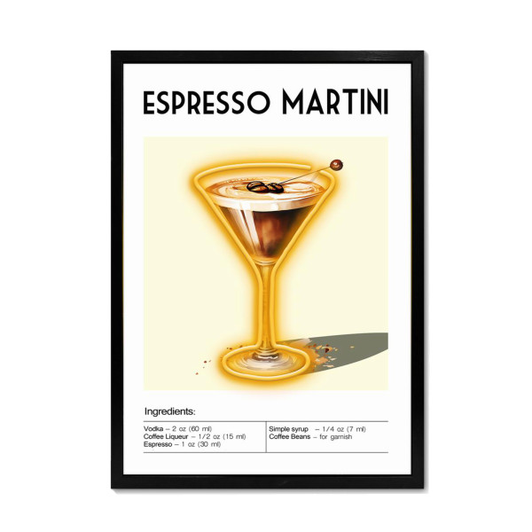 Bild LED ESPRESSO MARTINI in orange aus Kunststoff