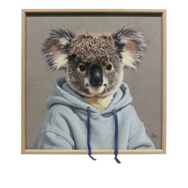 Bild KOALA in blau aus Papier