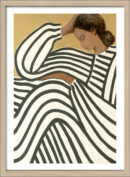 Gerahmtes Bild STRIPED WOMAN