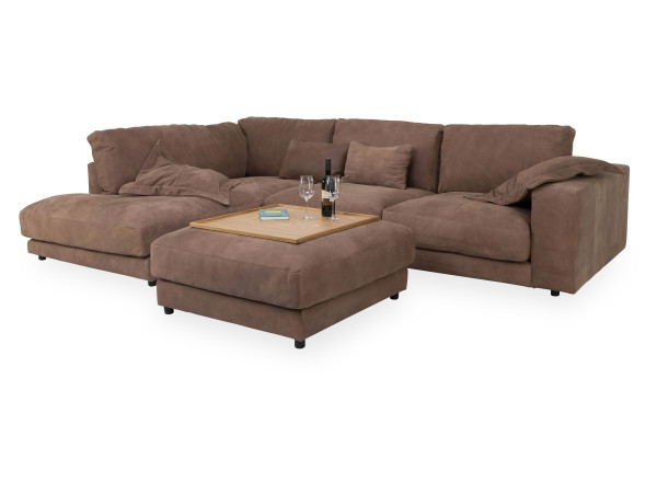 Polsterecke CAVALLI PLUS in brandy aus Leder