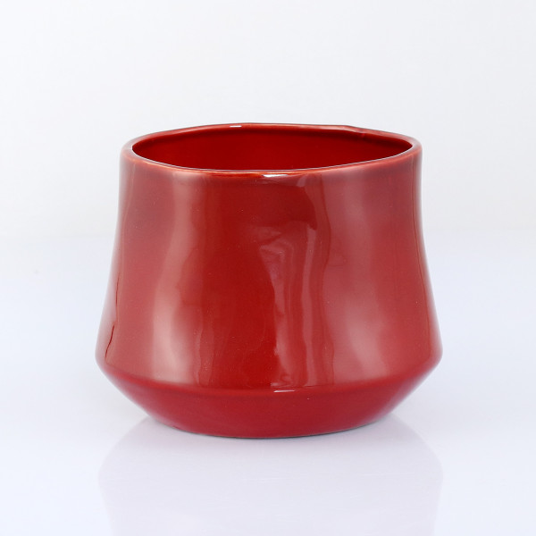Übertopf RED in rot aus Keramik
