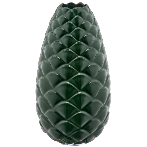 Vase CONE in dunkelgrün aus Porzellan