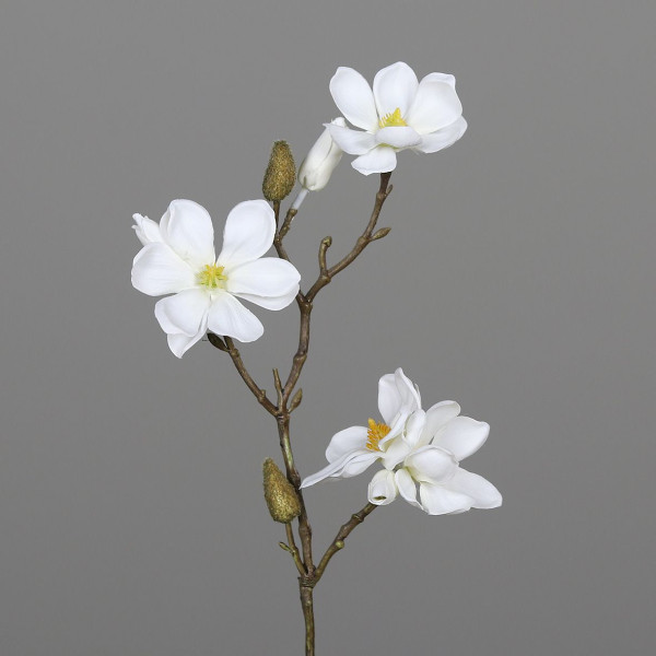Kunstblume MAGNOLIE in creme aus Kunststoff