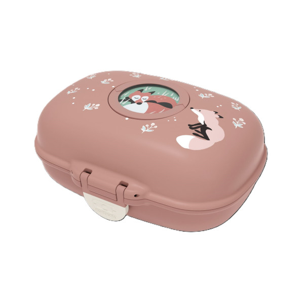 Snackbox FOX in rose aus Kunststoff