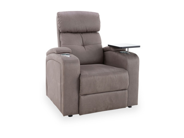 Relaxsessel HOUSTON 1 in braun aus Stoff